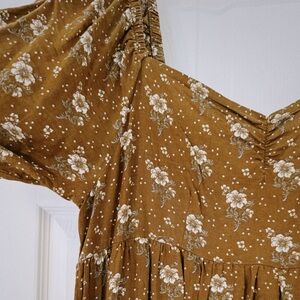 Rylee + Cru Brown Chloe Dress